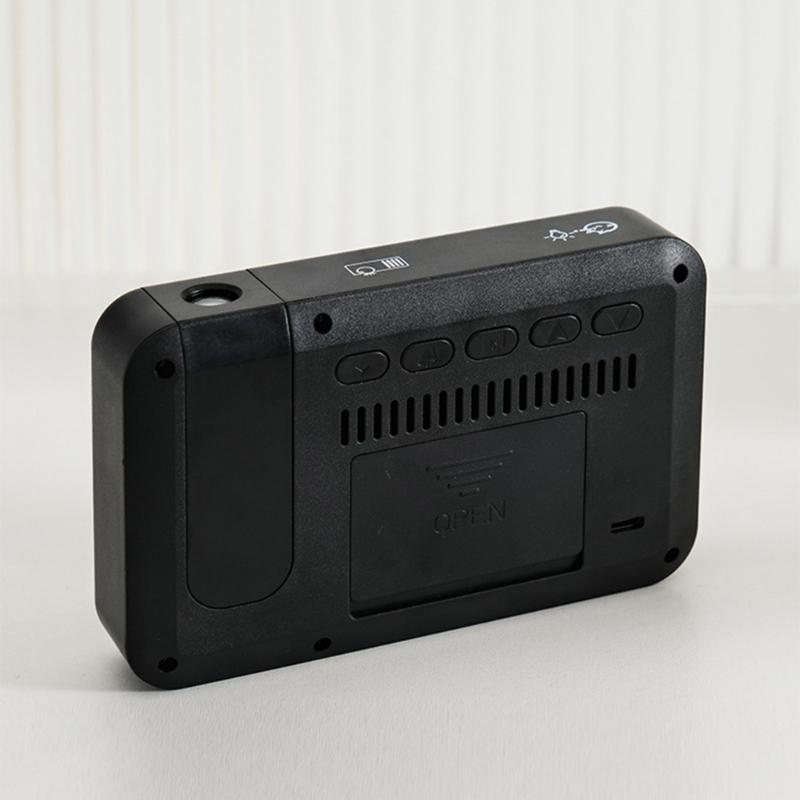 Quiet Operate LCD Clock With Auto Adjusting Brightness And Temperature Date Display Multifunctional