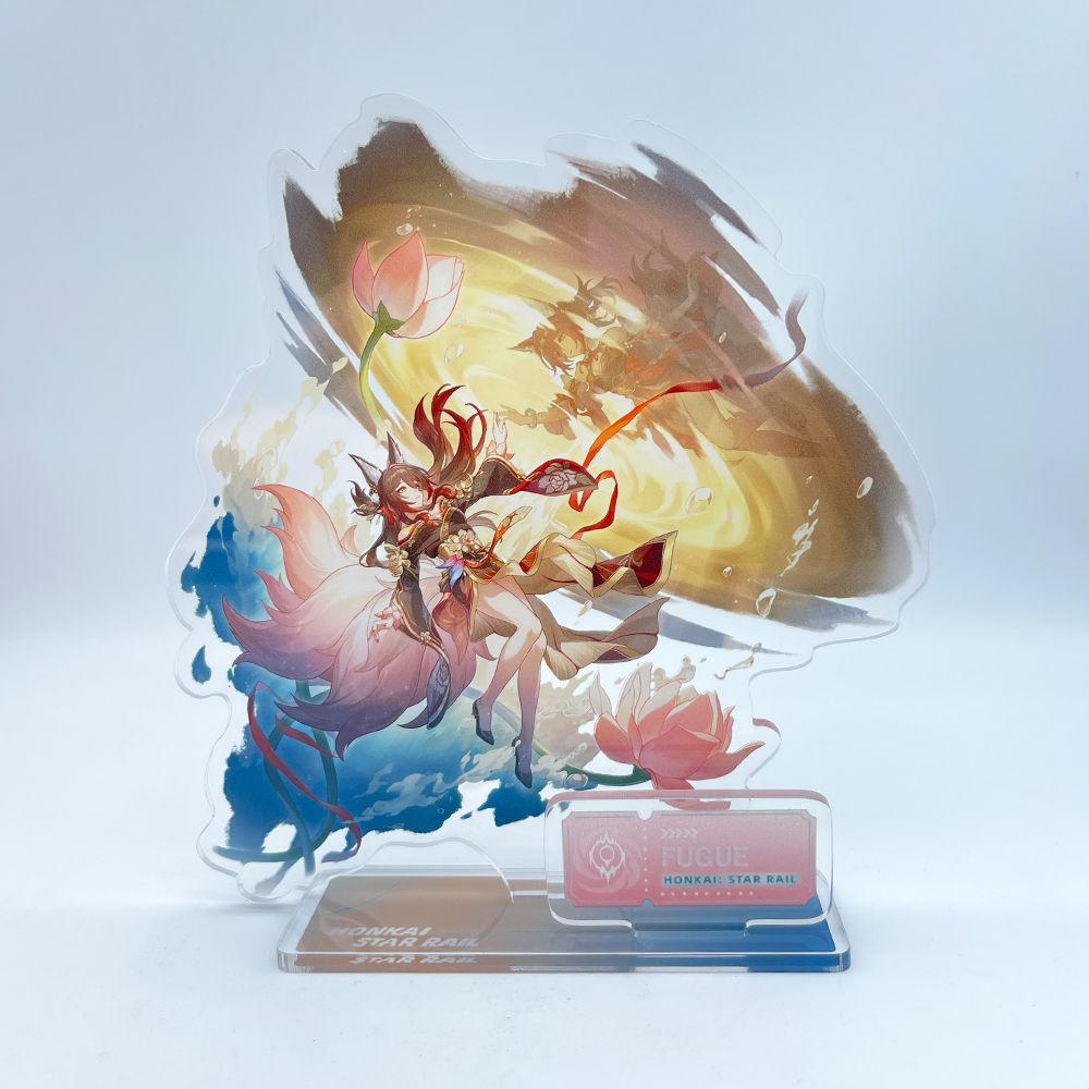 

Новый персонаж высотой 15 см от Star Rail: Товары Sunday Feixiao — коллекционная акриловая подставка в стиле аниме с изображением Фурины и Арлекино 15CM