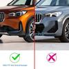 Front + Rear Bumper Molding Trims Stylish For BMW X1 iX1 -2025 Glossy Black
