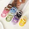 5pcs 5cm Colorful Thick Hair Bands Fluorescent Color Elastic Girls Rubber Band Headwear Scrunchies Holder Hair Accessories Gift