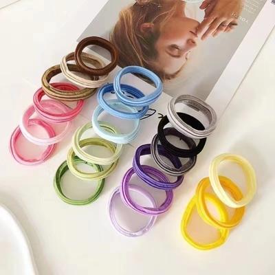 5 pièces 5cm Coloré Épais Élastiques à Cheveux Couleur Fluorescente Élastique Filles Élastique à Cheveux Coiffure Chouchous Support Accessoires Cheveux Cadeau