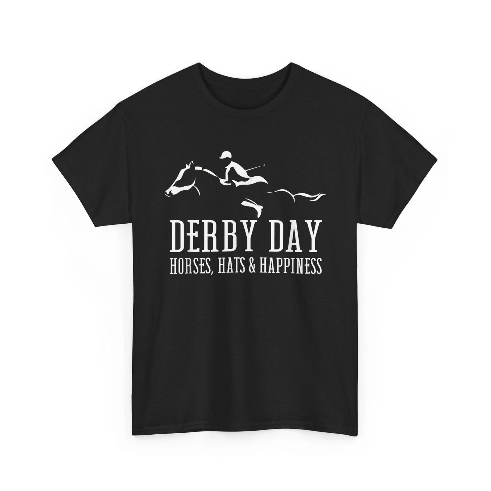 

Derby Day Horse Silks and Hats Jockey Kentucky Horse Racing T-Shirt XL
