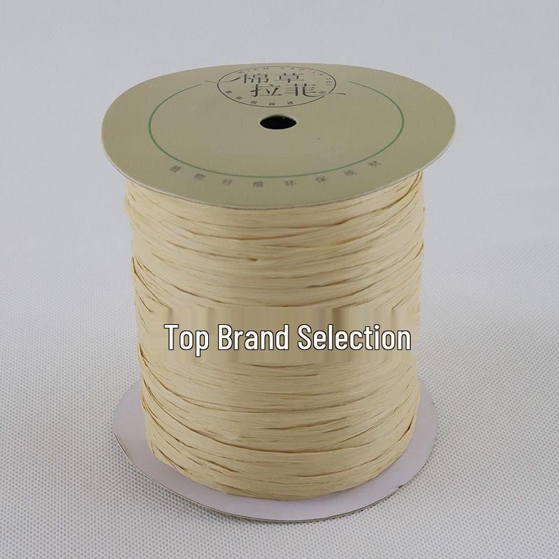 250m Bast Baumwollstroh Rolle für DIY: Handgefertigte Hüte & Taschen, Kostenloser Versand