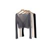 [Pro Dance] ProDance Chest Ribbon Brown Ballet Tops Adults Mesh