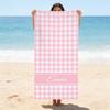 Personalisierbares Strandtuch mit individuellem Namen/Logo, Mikrofaserhandtuch, dünn, schnell trocknend, saugfähig, für Strand, Schwimmen, Yoga, Bad, Sport