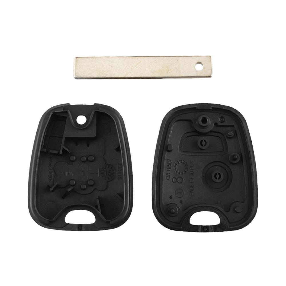 Car Key Shell For Peugeot 307 107 207 407 For Citroen C2 C3 Xsara Remote 2 Button Key Case Blank Cover Hu83/Va2 Blade