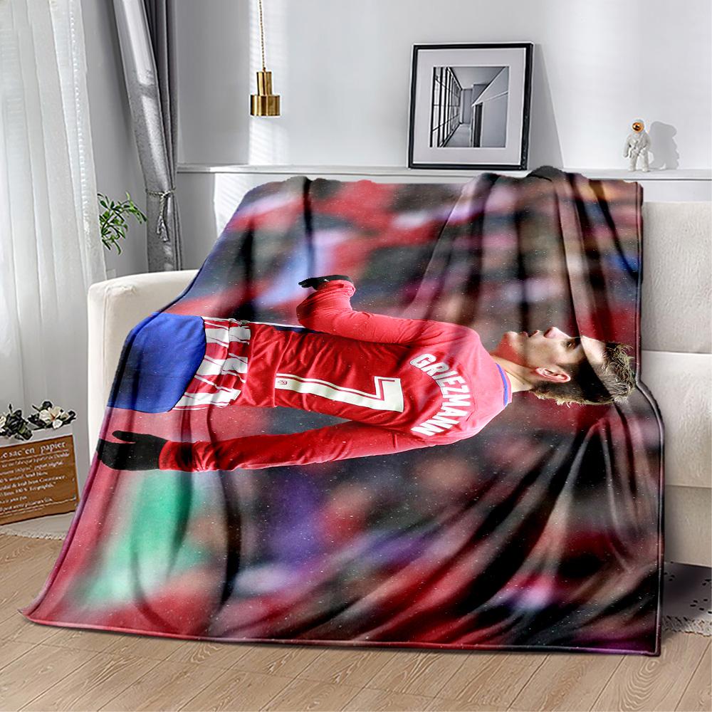 Atletico Madrid Player Blanket Ultra-Soft Suitable for Bedding Sofa Picnics for All Occasions Modern Gift for Travel Home Birthdays