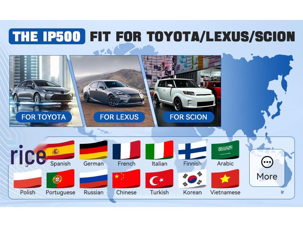 XTOOL IP500-TLS for Toyota, Lexus, Scion - Lifetime Free Updates