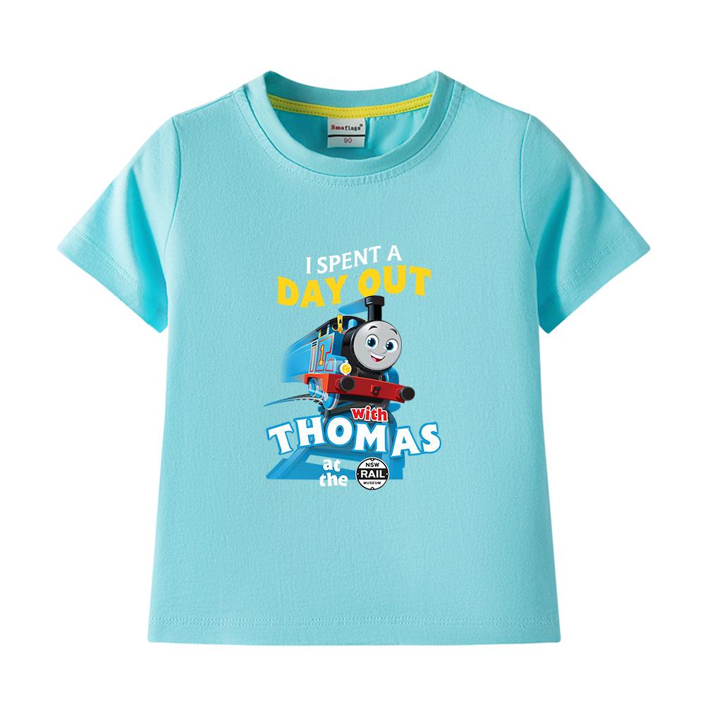 Boys' Pure Cotton Short-Sleeve Summer T-Shirt, 2022 New Children's Lightweight Half-Sleeve Top