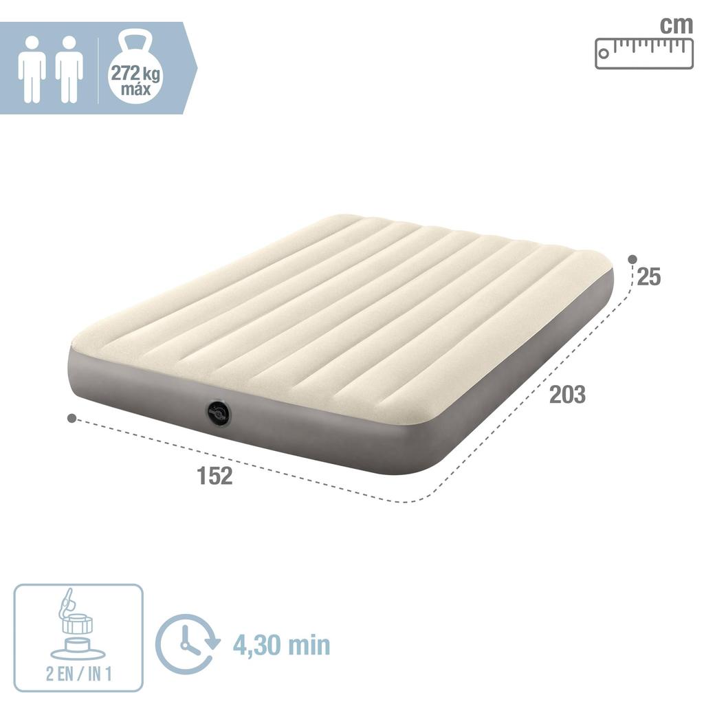 Intex INTEX Bed Air Bed Dura Beam High Air Bed Wide Double 152 x 203 x 25 cm 64103 Genuine [Japanese Product]
