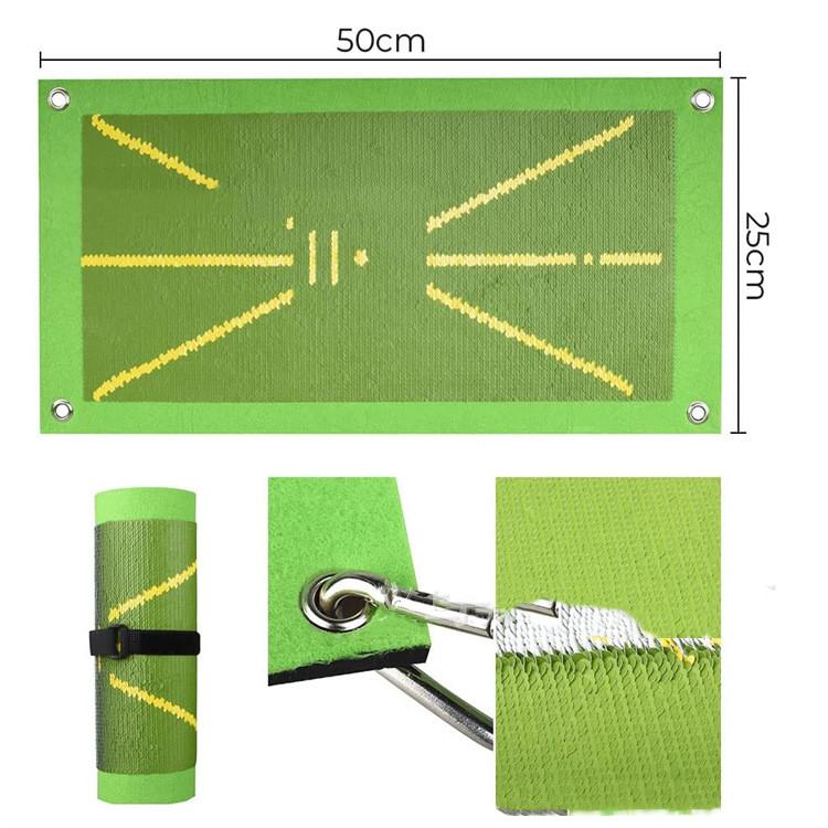 Portable Golf Training Mat For Swing Detection Batting Ball Trace Directional Mat Swing Path Practice Pads
