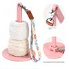 Plastic Knitting Yarn Holder Crochet Yarn Stand, with Removable Wrist Lanyard Vertical Support Post for Crocheting Projects