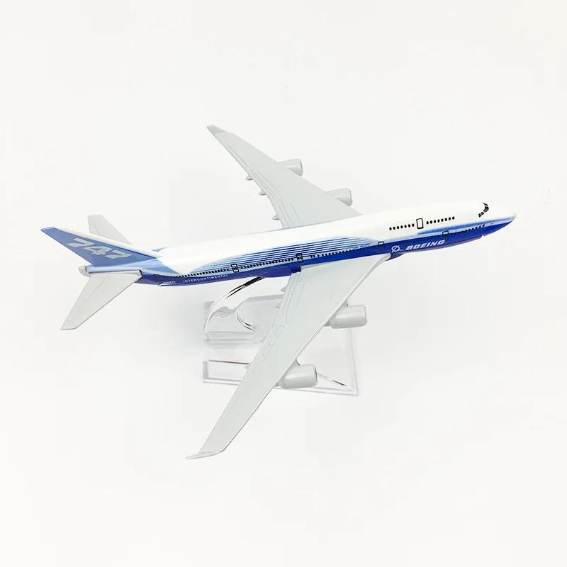 Aviation 747 Aircraft Model B747 Prototype Airlines Alloy 16cm 1/400 Scale Office Desktop Airplane Model Building Kits Aeroplane