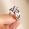 Tassel Diamond Zircon Ring with Light Luxury Style and Advanced Design for Versatile Commuting.