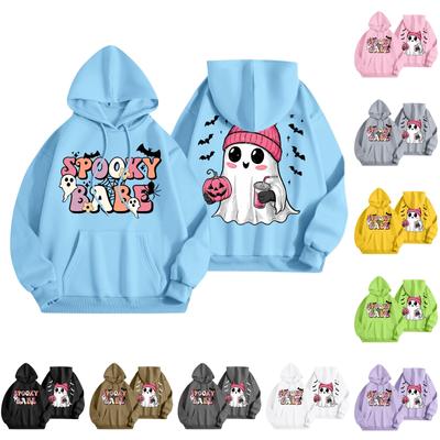 Women's Fashion Women's Lightweight Long Sleeve Pullover With Pockets Halloween Print Hoodie