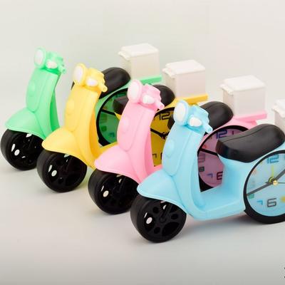 Korean Creative Electric Car Alarm Clock Student Wakes Up Clock Stationery Store Daily Necessities