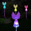 4 Pack Solar Angel Lights Outdoor Decor,Solar Powered Color Changing Angel Easter Stakes Decorative Memorial Lights Garden Yard Lawn Pathway Grave