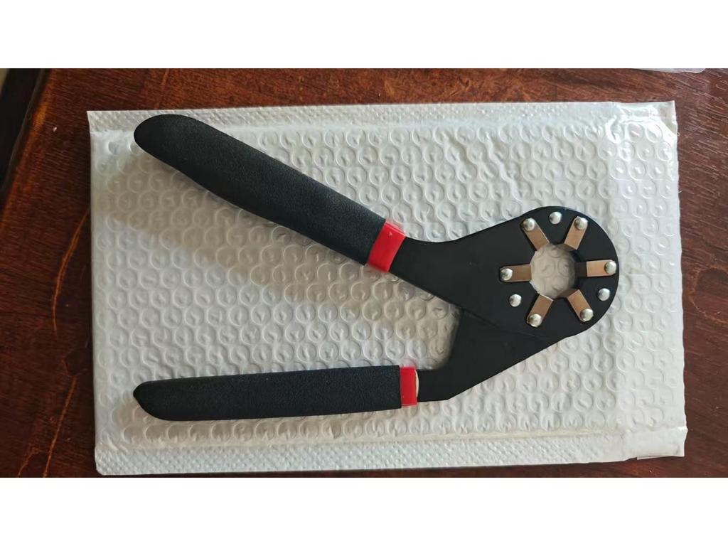 8-Inch Open-End Adjustable Wrench for External Hexagon Hardware