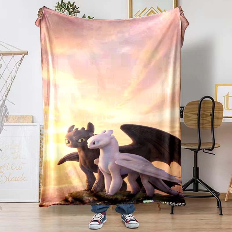Toothless Patterned Blankets Are Perfect for Beds or Other Occasions, Making Them A Perfect Gift Choice.