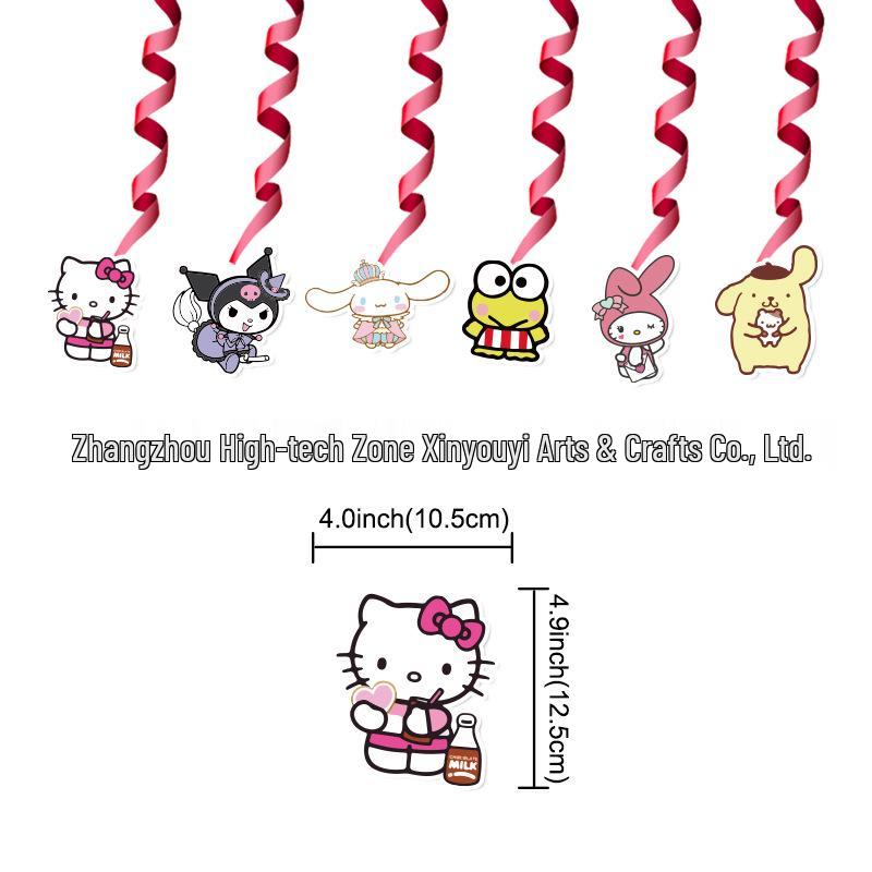 Sanrio Birthday Party Decorations: Cake Toppers, Banners, & Balloon Sets