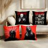 S-Slipknot Cushion Cover Soft Short Plush Pillow Cover Smooth Cozy Texture Aesthetic Cushion Case Home Decor
