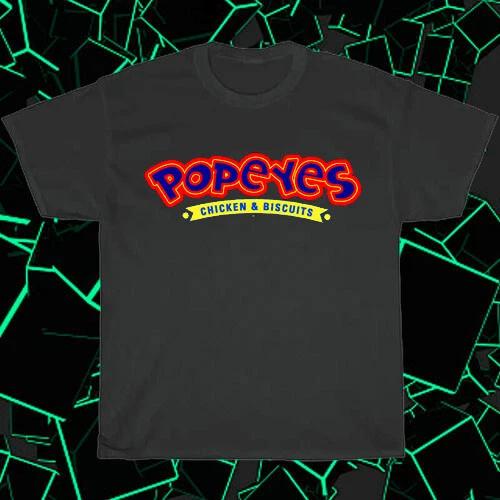 Popeyes Fried Chicken Logo American T-Shirt Funny Size S to 5XL S
