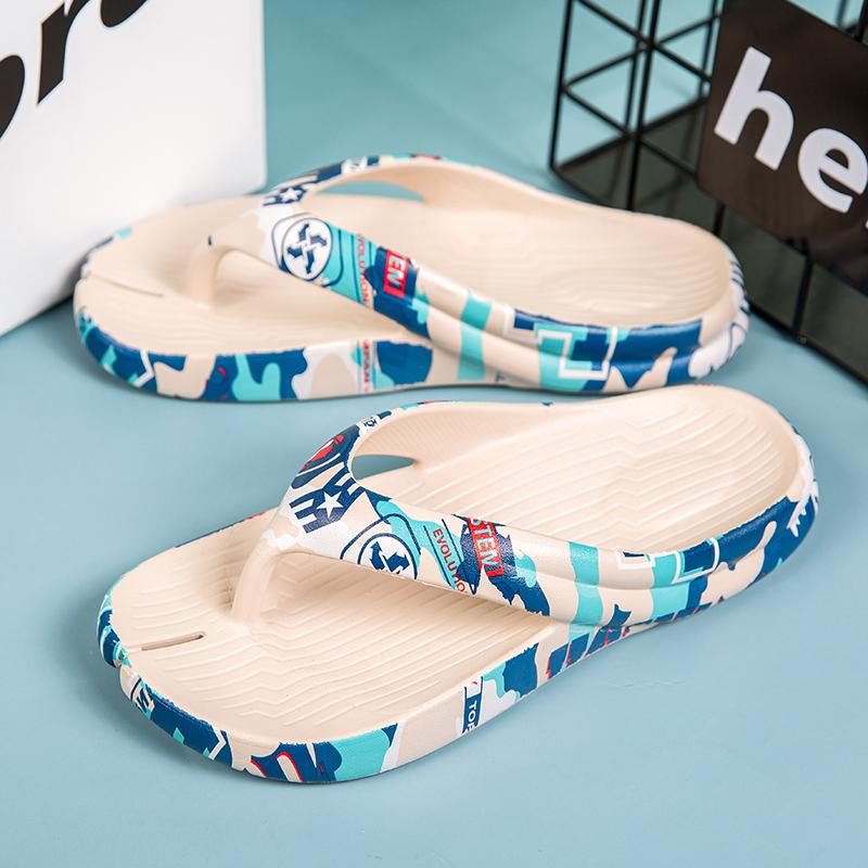 Summer Slippers Men EVA Lightweight Flip Flops Beach Sandals Non-slip Casual Flat Shoe 2025 Slippers Indoor Shoes Outdoor Slides