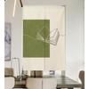 Thick Noren Curtain with Tension 150cm Privacy Room Abstract Modern Easy Doorway Heat Blocking Rod, Long, Screen, Divider, Design, Installation,