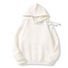 Unisex Long Sleeve Hooded Sweatshirt 350g Cotton Silk Blend Drop Shoulder Women's Blank Edition