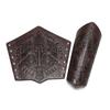 Medieval Retro Embossed Wristband Cosplay Stage Prop Knight Armguard Costume Matching Genuine Leather Embossed Arm Armor