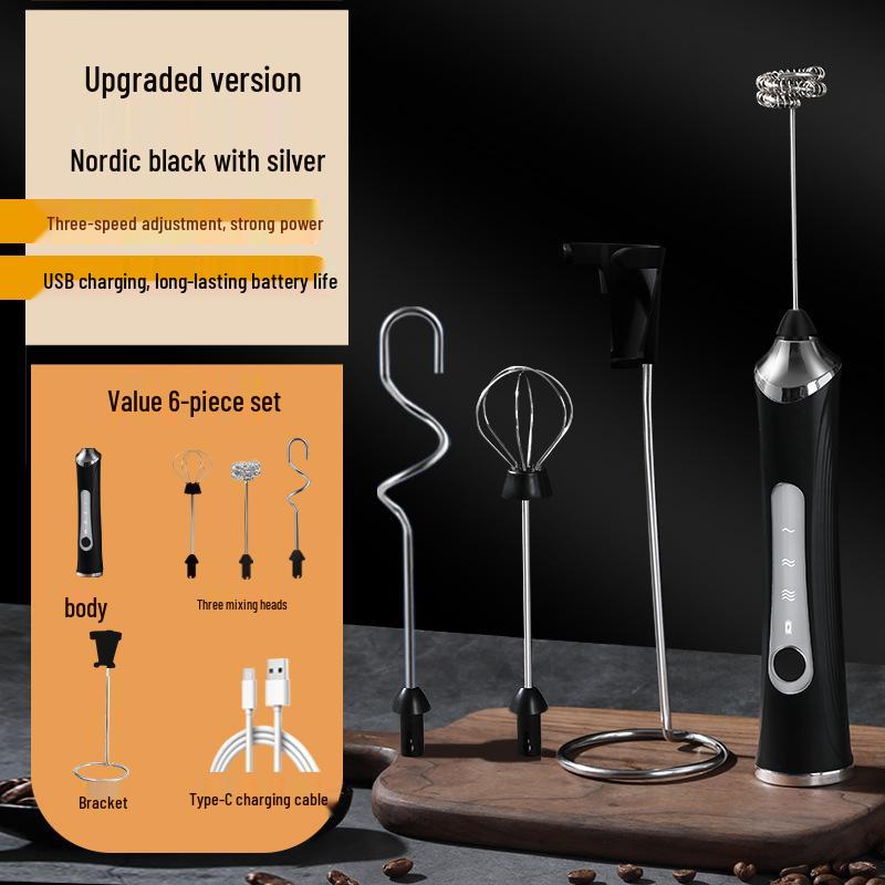 Electric Handheld Milk Frother & Mixer