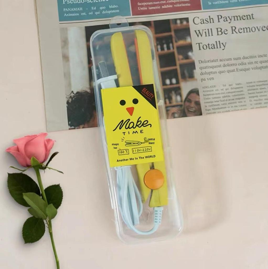 Mini Women's Dual-Use Curling and Straightening Iron