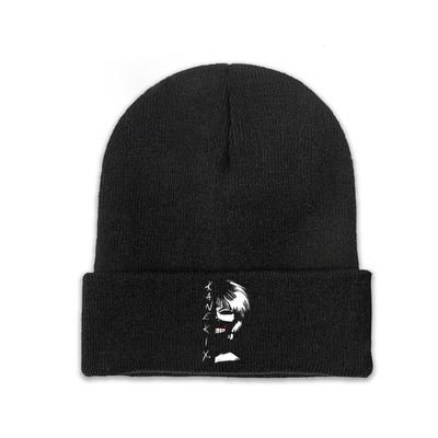 Tokyo Ghoul Kaneki Face Great Knitted Caps Women's Unisex's Beanie Winter Hat  Warm Caps