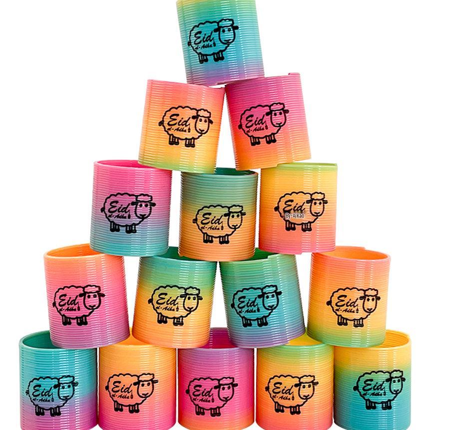 

Мини Радужная Смайлик Слинки для Детей - Ностальгическая и Красочная Развивающая Игрушка (3.0x3.5см)