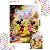 Diamond Painting Kit Mickey Minnie Outdoor Picnic Room Wall Decor Handmade Art Gift