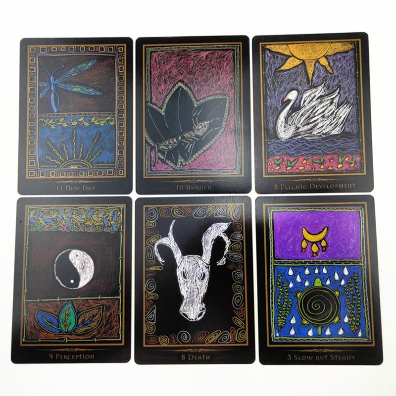 Super Shamanic Healing Oracle Cards 44 karet Balíček Tarot Anglická verze Věštění desková hra