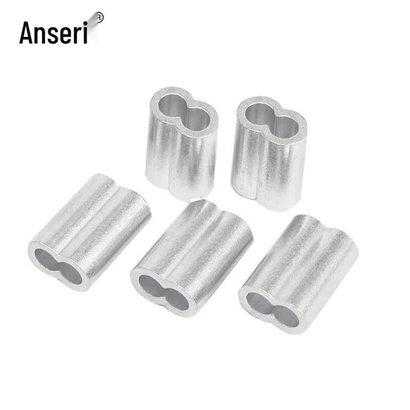 Ansairui Double-Hole 8-Shape Aluminum Wire Rope Ferrule