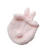 1Pcs Pocket Drawstring Bag Cute Bunny Plush Rabbit Ear Pouch With Fluffy Tail-Like Tassel Sweet Kawaii Makeup Bag Accessory