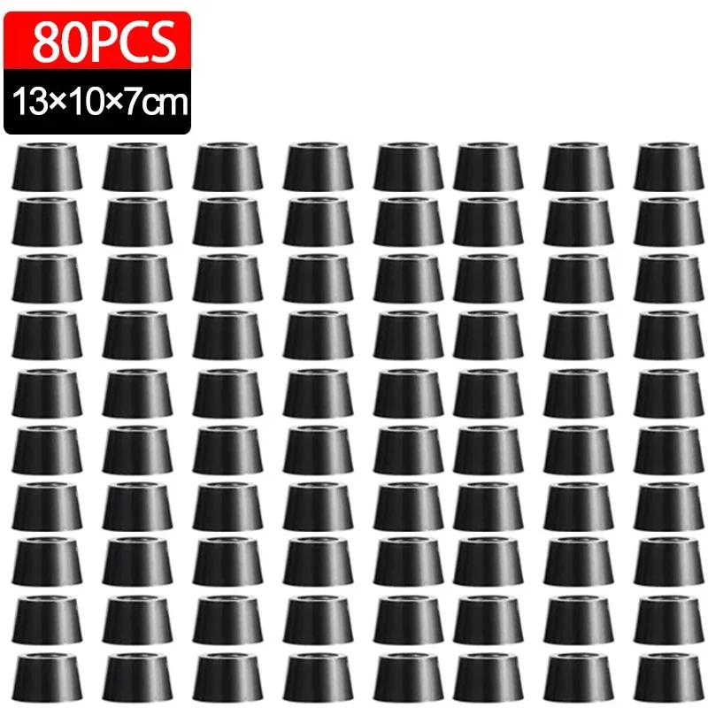 80/8Pcs Rubber Pads Floor Protectors Table Chair Furniture Leg Cover Speaker Cabinet Bottom Bumper Cutting Board Foot Cushion