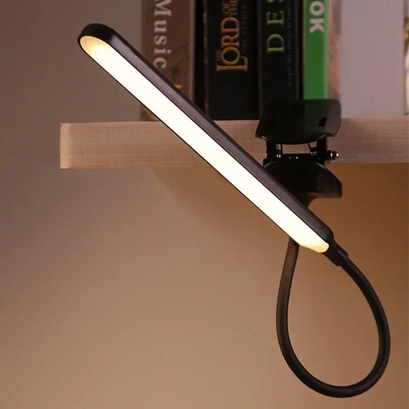 LED Reading Light with Clamp 3 Color & 10 Brightness Desk Lamp Flexible Gooseneck Book Lamp Kids Reading Night Light Book Light