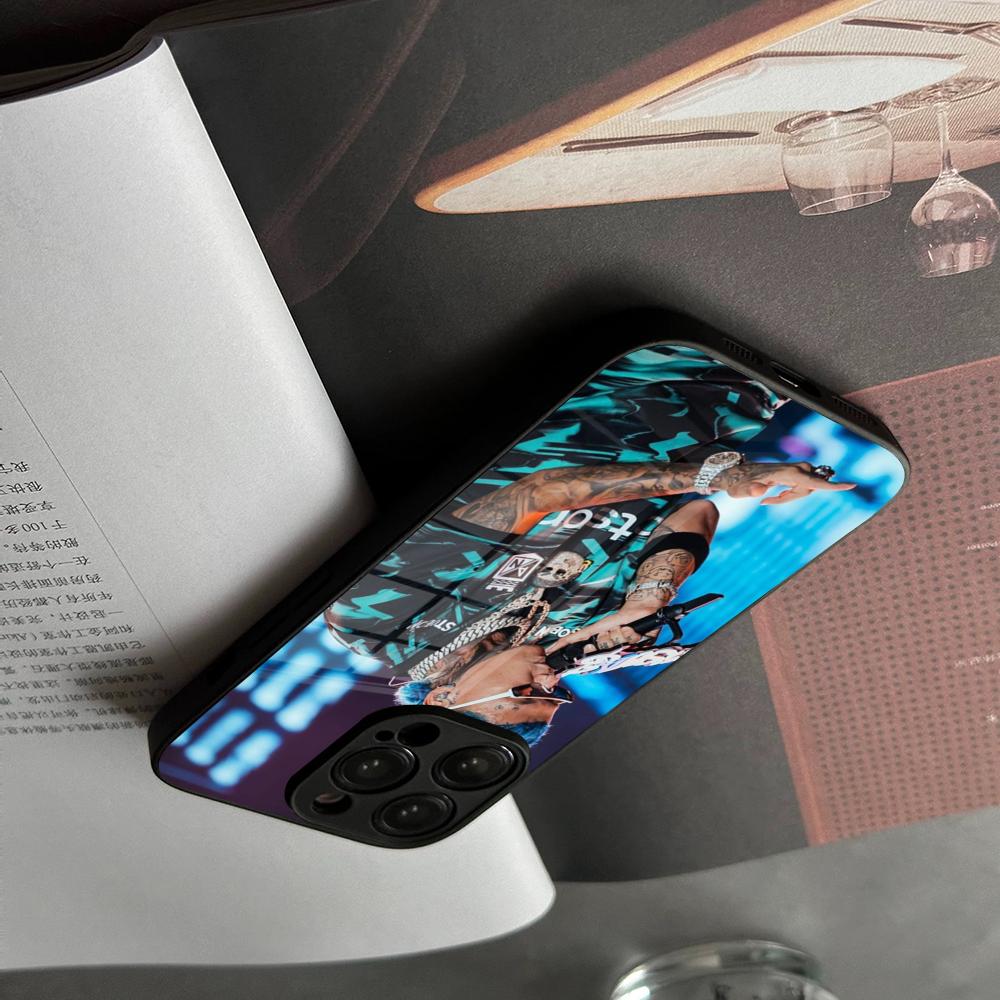 Phone Case Tempered Glass For IPhone 17 15 16 14 12 13 11 Pro XS Max Plus Mini Cover Blessd Cantante Rapper