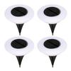 4 Pcs Solar Ground Lights Waterproof Outdoor Landscape Lights LED Lawn Lamp with Stake for Pathway Garden Yard Deck Decor
