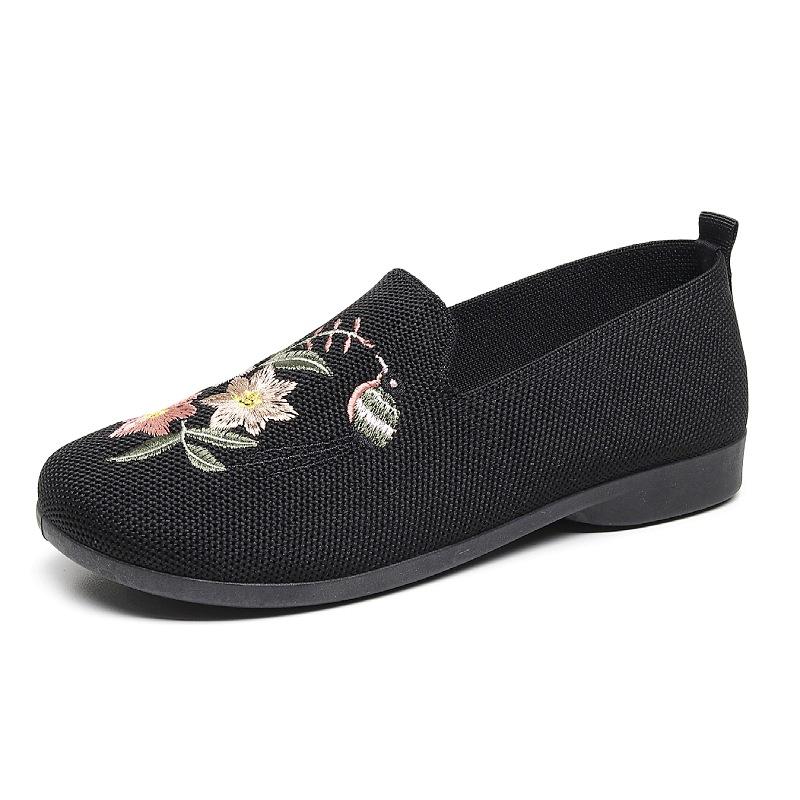 

Spring and Autumn Cloth Shoes Medium Single Shoes Non-slip Soft Sole Comfortable Embroidered Shoes Cloth Shoes 35