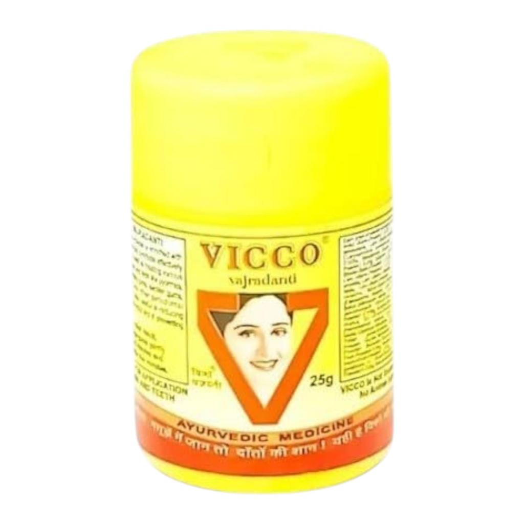 Vicco Vajradanti Ayurvedic Toothpowder For Strong Teeth And Gum Protection | Herbal Oral Care Powder For Fresh Breath | 25g Each Pack Of 2