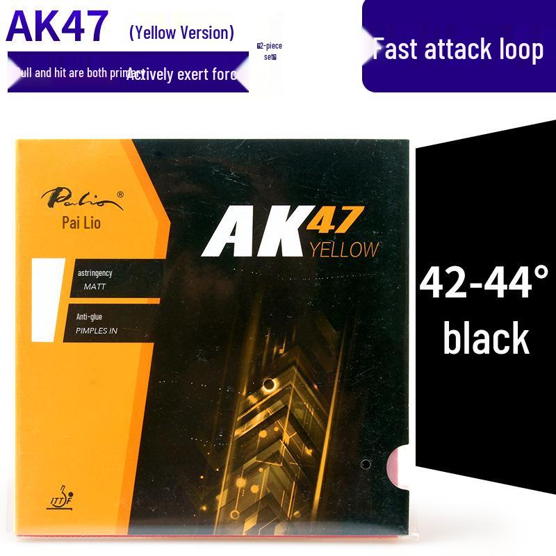 

Pai Li Ao AK47 Table Tennis Racket with Stylish Sticky Rubber Forehand Cover
