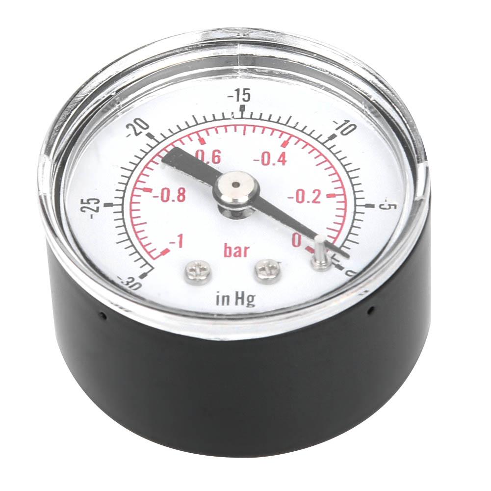 

1 0bar 30 0inHg Dual Scale Vacuum Pressure Gauge 1 8BSPT Back Connection