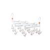 Multi-Functional Retractable Windproof Clothes Drying Rack with Seamless 3D Design and Storage Clips