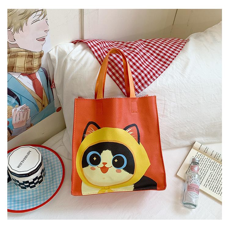 Trendy handbag bag souvenir cartoon capybara student large-capacity handbag storage bag