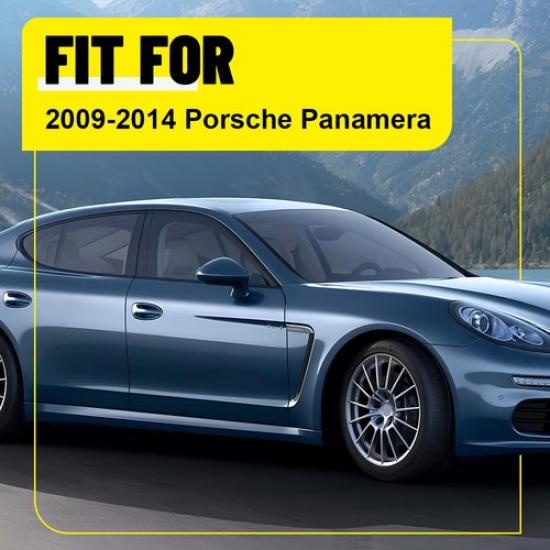 Black Pillar Posts Fit Porsche Panamera 2009-2014 2010 2011 2012 2013 Trim Cover