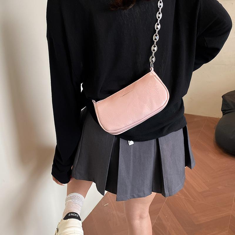 2 New Bags Women's Summer High-end Niche Design Shoulder Underarm Bag Fashionable Versatile Messenger Commuter Bag